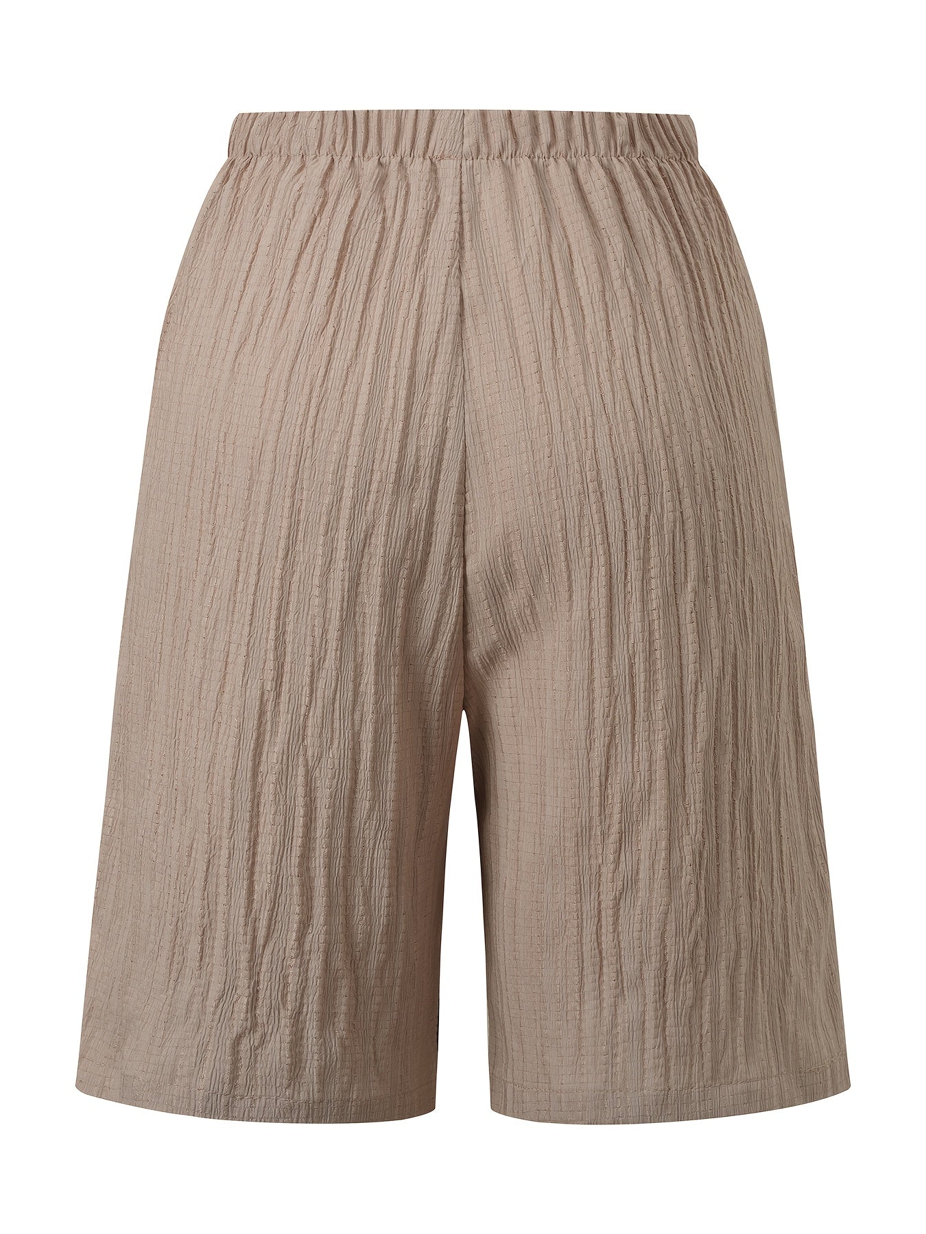 Women's Casual Solid Color Lightweight Summer Shorts Set