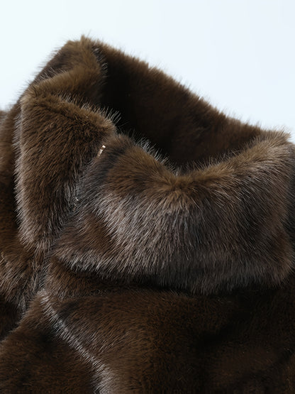 Men'S Winter Jacket - Brown & Black Color Block Coat with Stand-Up Collar, Zipper Closure, Non-Stretch Fabric for Formal & Everyday Cold Weather - Luxury Outerwear for Office, Parties, Casual Outfits, Party Attire, Sophistica