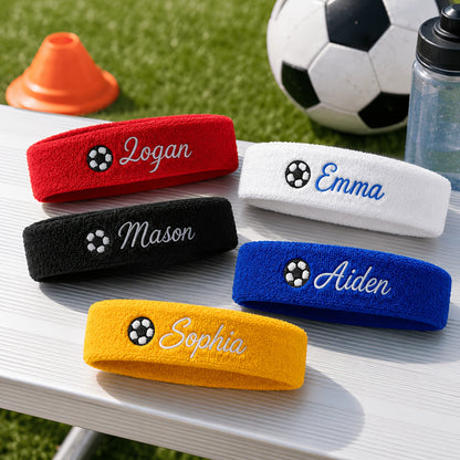 Customizable Embroidered Football Sweatband – Polyester Headband