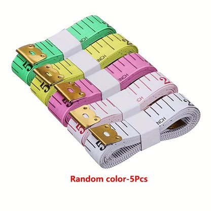 1/3/5pcs of Assorted Color Flexible Measuring Tape, Used for Body Measurements, Sewing, And in Centimeters. - ayq