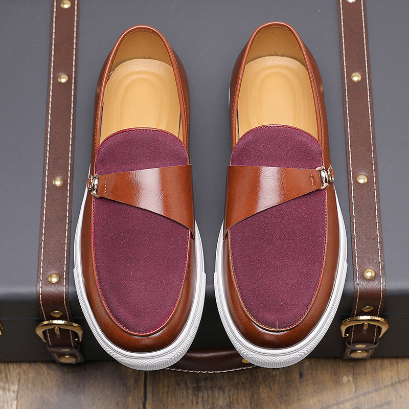 Classic British Style Slip-On Ankle Loafers for All Seasons