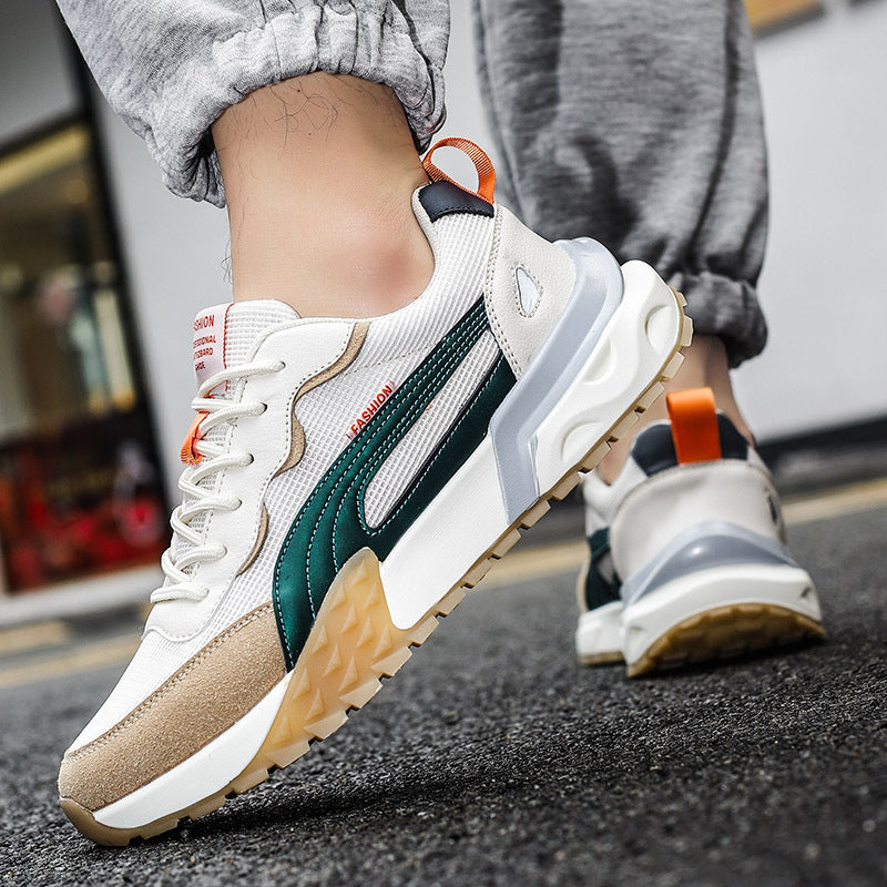 Men's Casual Sports Sneakers with Lightweight PU Sole