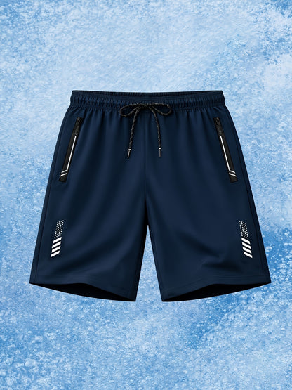 Men's Lightweight Casual Summer Beach Shorts with Drawstring