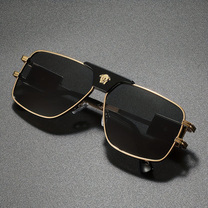 Stylish Cool Bull Head Fashion Glasses, Multi-Frame Double Bridge Eyewear, Ideal for Photography and Gifting