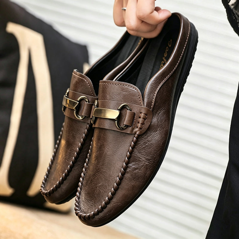 Men's Slip-On Loafers Soft Sole Casual Moccasins Brown Black