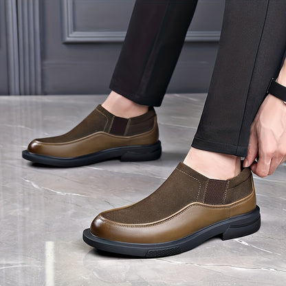 Men's Casual Slip-On Shoes with Geometric Design