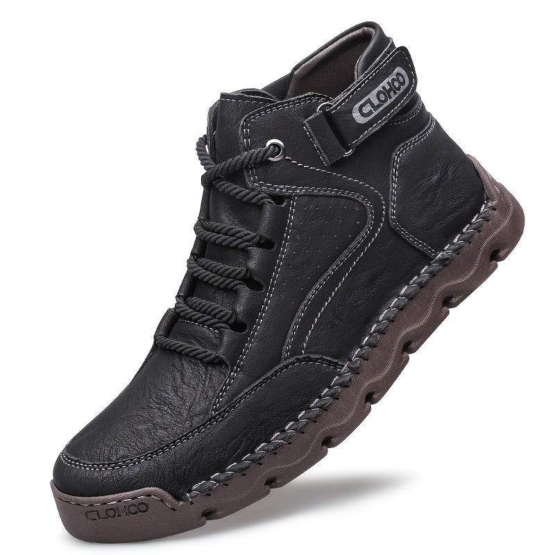 Men's Classic Chukka Boots Soft PU Upper Rubber Sole All-Season