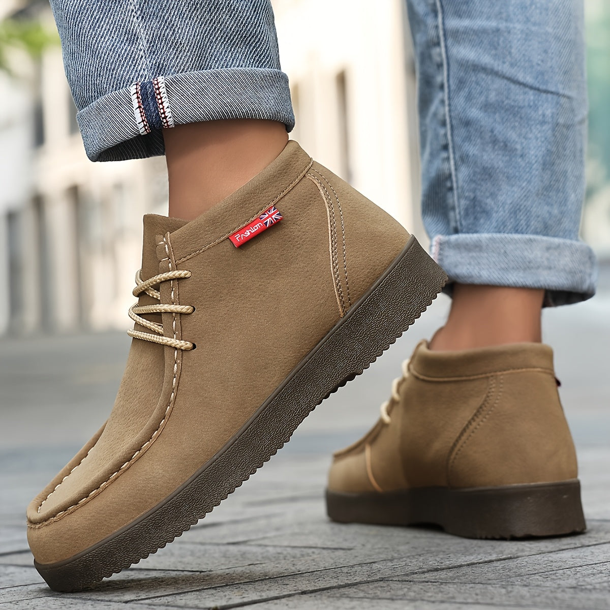 Men's Casual Chukka Boots with Premium TPR Sole for All Seasons
