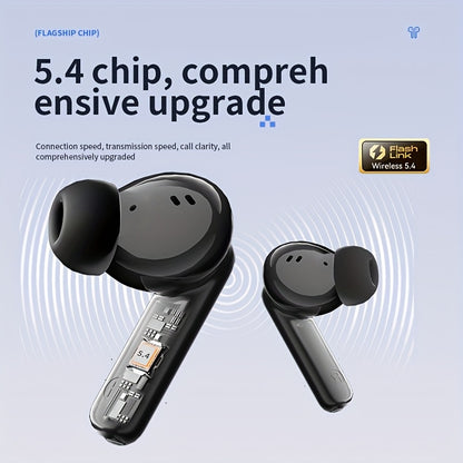 ACER HiFi High-definition Stereo Sound TWS Wireless Earbuds with Call Noise Cancellation, Long Standby Time, Dual Core 5.4 Wireless Chip, HIFI Grade Stereo Sound, Lightweight Touch Design, Fashionable Design, Comfortable for