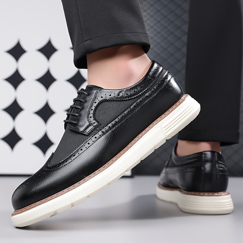 Men's Lightweight Business Casual Loafers, PU Leather