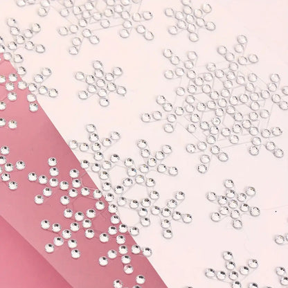 1pc White 3D Snowflake Rhinestone Eye Sticker - Sparkling Face & Eyelid Decoration, Gemstone Patch for Y2K, Music Festival, Party Makeup, Winter Costume - Easy Apply Glam Accessory