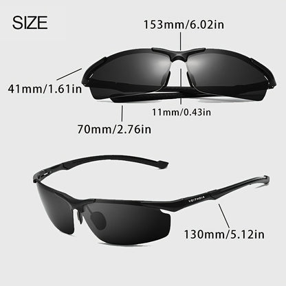 Men’s Polarized Magnesium Aluminum Driving Sunglasses UV400