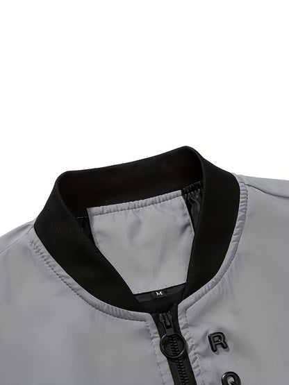 Star Blossom Men's Casual Sports Baseball Suit Pants Two-piece Set with Jacket and Trousers