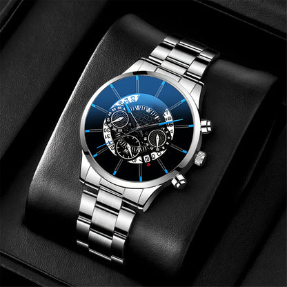 6pcs Men'S Watch Set, a Premium Collection Essential for Stylish Men, Showcasing Ultimate Charm.