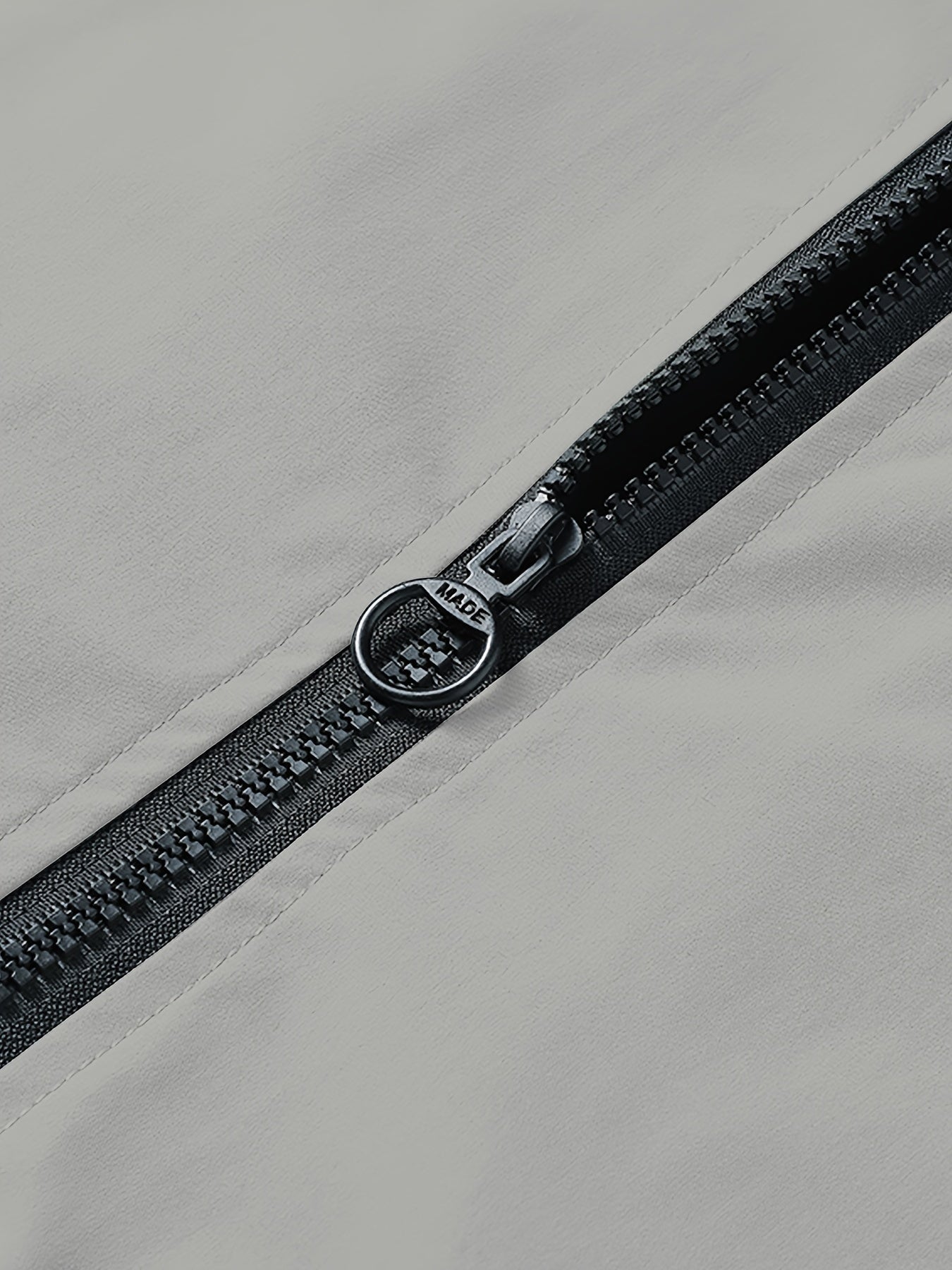 Men's Stand Collar Long Sleeve Zip Up Sports Jacket With Contrast Trim Design, Men's Spring Fall Outwear, As Gifts