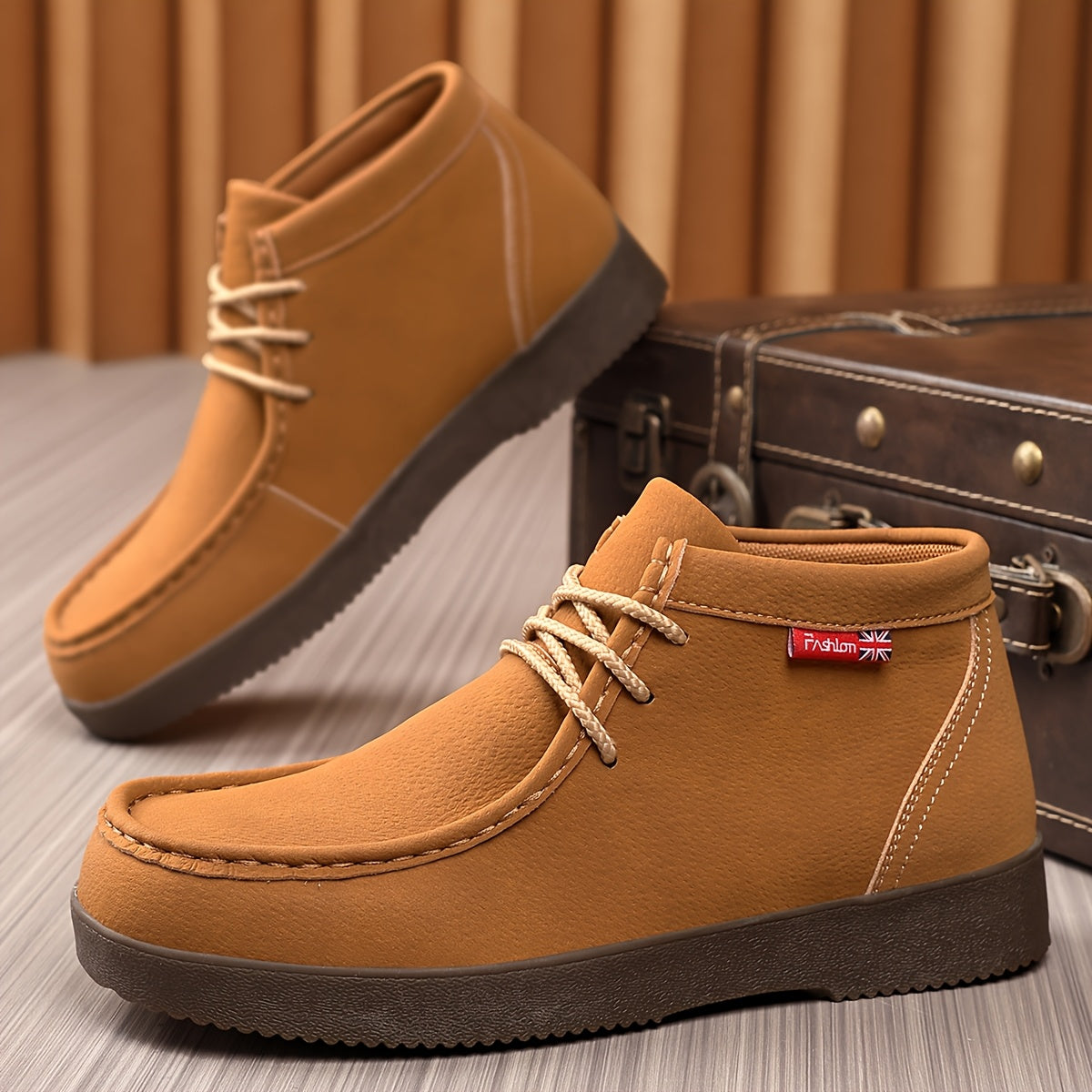 Men's Casual Chukka Boots with Premium TPR Sole for All Seasons