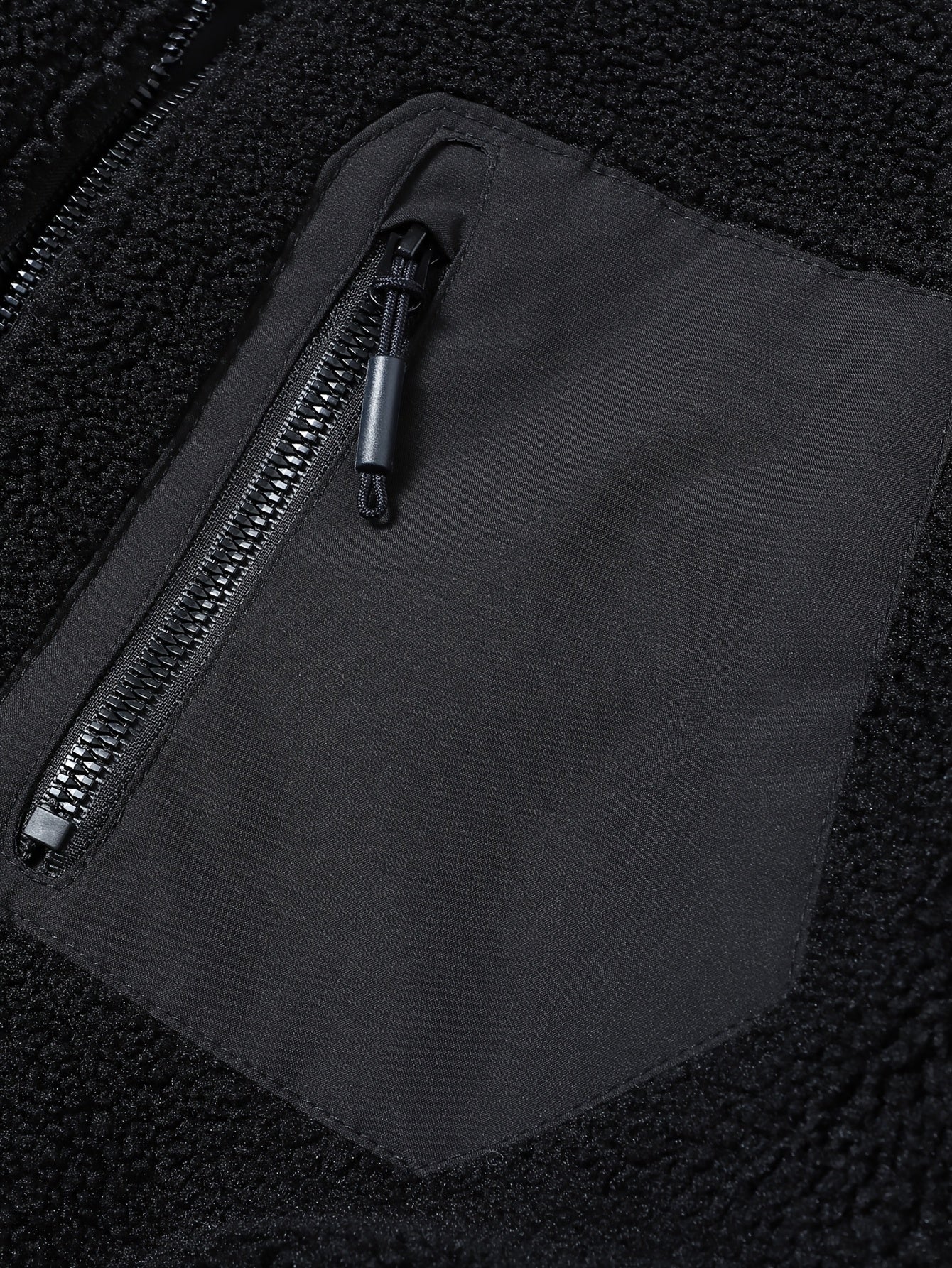 Men'S Heavyweight Fleece Jacket - Thermal Winter Coat with Stand Collar, Zipper Closure, Front Pockets - Brown/ - Cold Weather Outerwear for Everyday & Formal, Winter Jacket, Casual Outerwear, Durable Polyester, Seasonal Fash