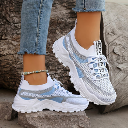 Women's Low-Top Breathable Tennis Sneakers with Cushioned Sole