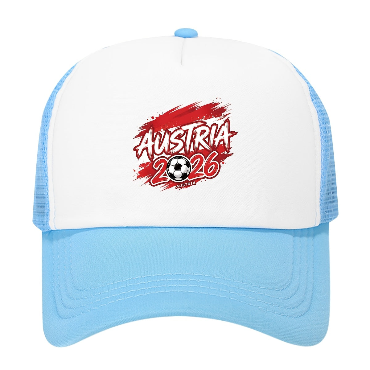 Austria 2026 Soccer Trucker Hat - Breathable Polyester Cap