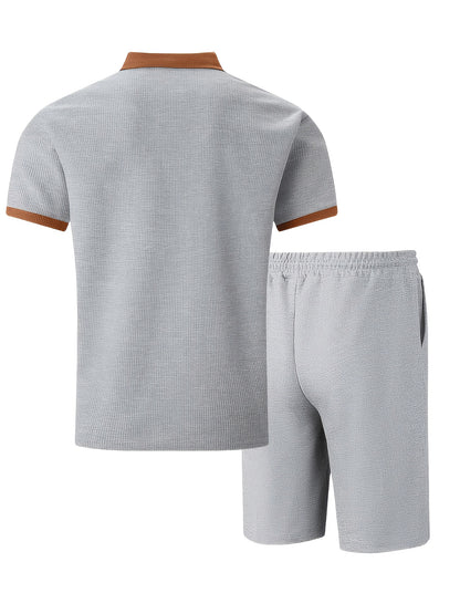 Men's Summer Set: Polo Shirt & Shorts, Lightweight, Breathable