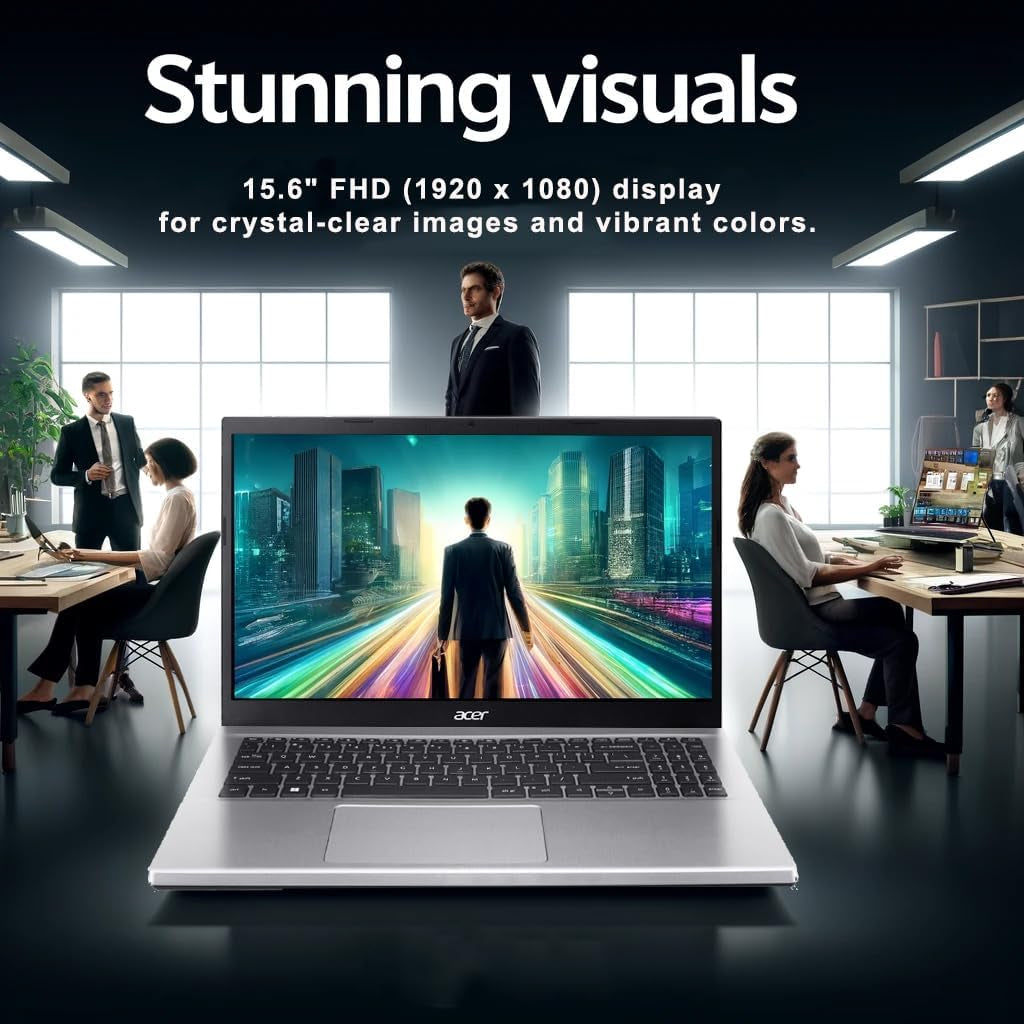 Acer Aspire Premium Laptop | AMD Ryzen 7 5700U (Beats I7-1250U) CPU | 32GB RAM | 1TB SSD | 15.6" FHD Display | Fast Wi-Fi 6 | Sleek Design | Ethernet Port | AI Noise Removal | Windows 11 | WOWPC