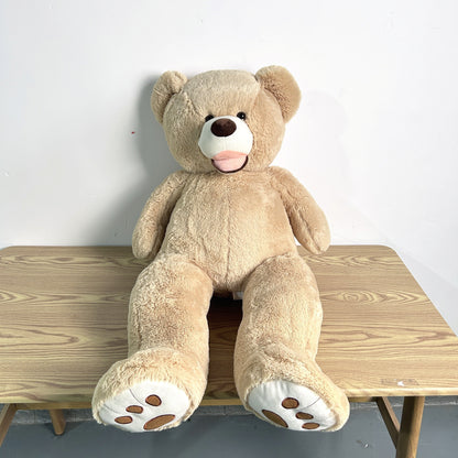 95Cm/37.4In Cartoon Plush Doll Large Bear Stuffed Toy Home Essentials Soft Plush Animals Big Bear Home Decor Party Adorable for Children Ideal Gift for Birthdays And Holidays