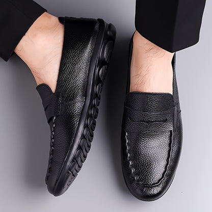 Men's Classic Low-Cut Business Shoes - Comfortable Formal Slip-Ons