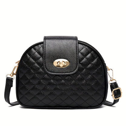 2024 Trendy Shoulder Bags, Popular Diamond-Patterned Spring And Summer Women'S Black Crossbody Mini Bags, Versatile Small Bags, Authentic Multi-Layer Women'S Bags, New Fashionable Middle-Aged Bags, Three-Layer Small Square Ba