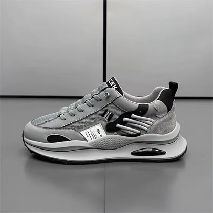Popular New Fashionable Thick-Soled Sports Shoes for Men, Breathable, Wear-Resistant, Non-Slip, Lightweight Running Shoes, Casual Versatile