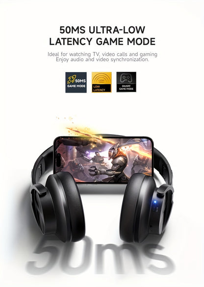 Picun Wireless Headphones, 120 Hours Headphones Wireless, Hands-Free Calls, 3EQ &Game Mode, Foldable Headphones Over Ear for Travel Home Office Cellphone PC