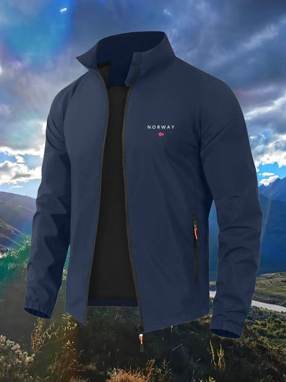 Men's Outdoor Mountain Sport Jacket with NORWAY Design