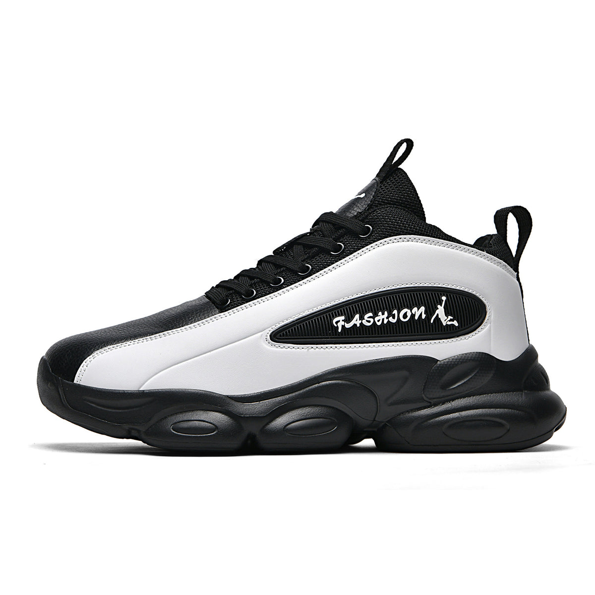 Men's Lightweight Three-Color High-Top Basketball Sneakers