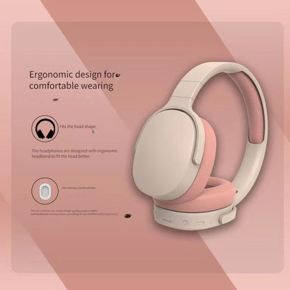 Wireless Headphones 2961 Over-Ear Wrap Style with Retractable Cable, 3.5mm Jack, Push Button Volume Control, Rechargeable Lithium Polymer Battery - Multifunctional with Card Slot and Wired Connectivity Options