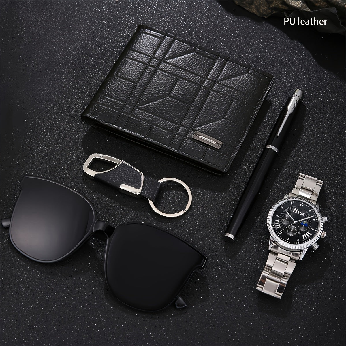5pcs Fashionable and Versatile Men's Wallet Set, the Perfect Holiday Gift for Him