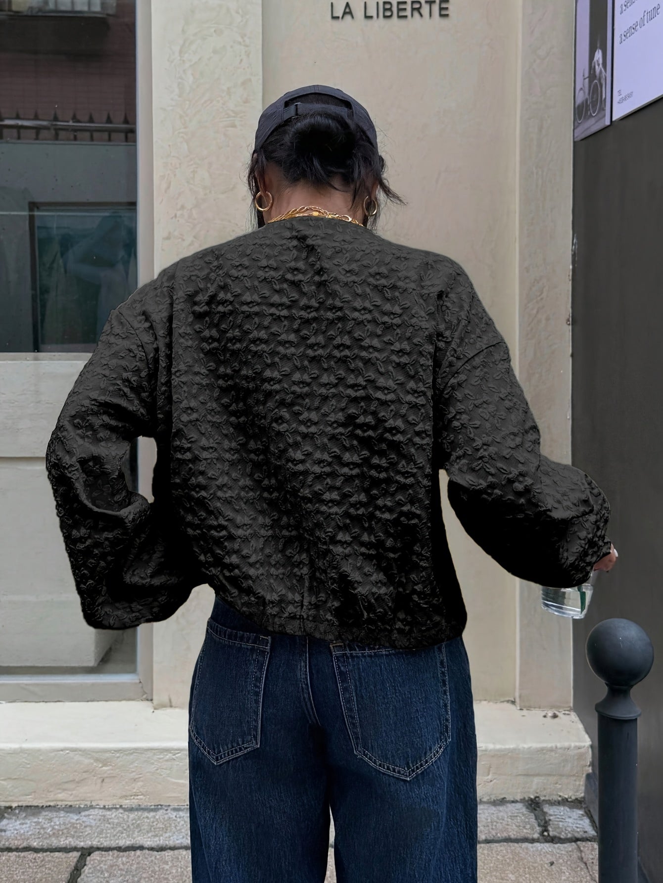 Solid Color Zip-Up Casual Jacket