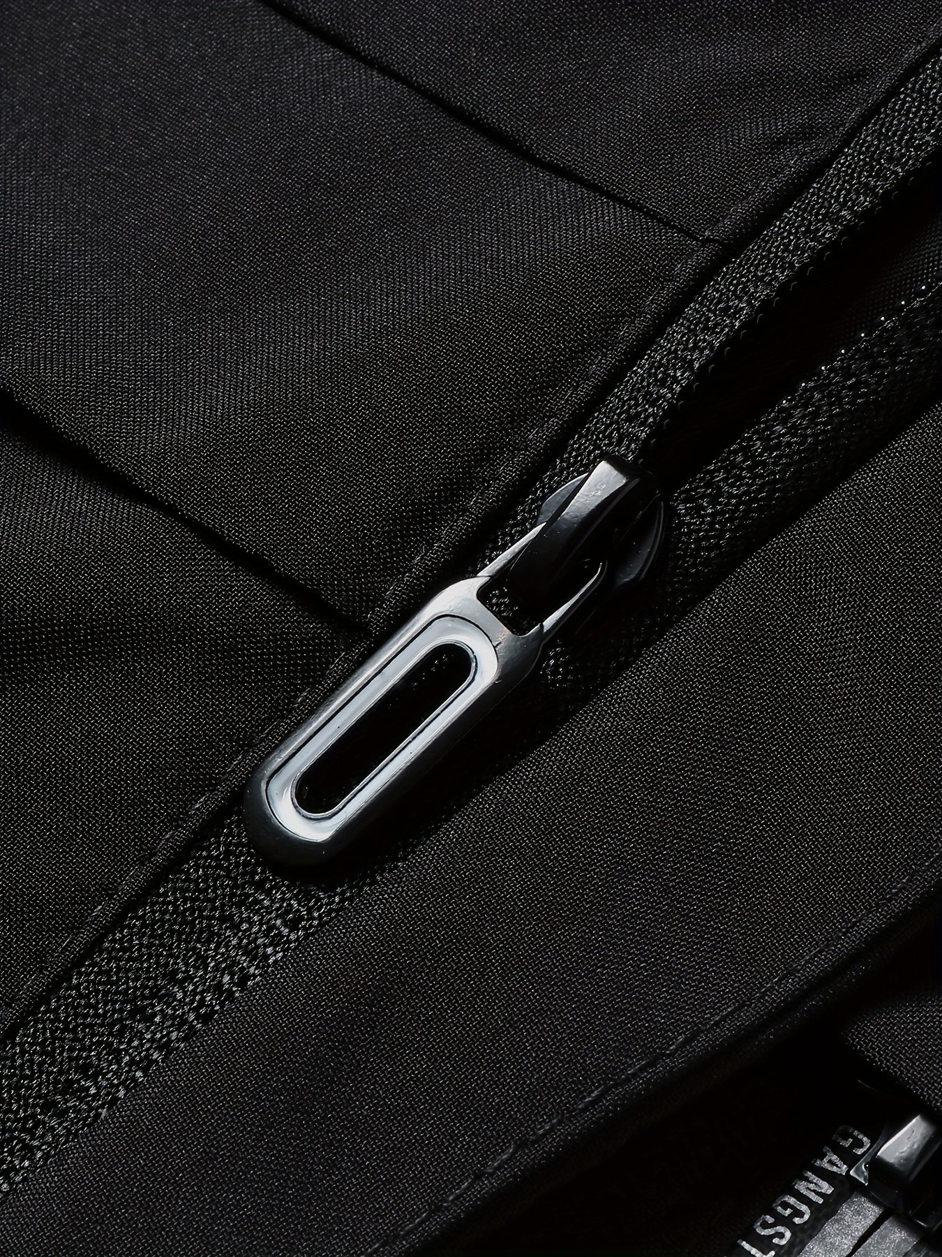 Men'S Stylish Black Hooded Windbreaker Jacket with Zipper Pockets - Casual, Loose Fit, Long Sleeve, Polyester Lining, Perfect for Spring and Fall, Casual Wear Jacket|Hooded Jacket|Zippered Jacke