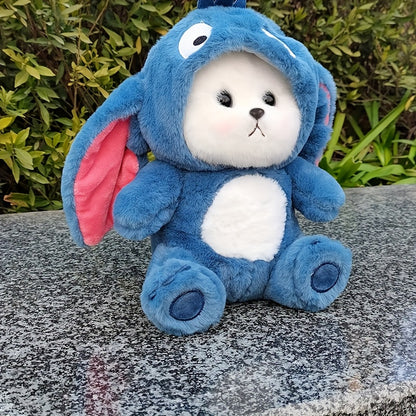 Cartoon Bear Plush Toy, Transforming Bear Doll, Cute Stuffed Toy, Adorable Teddy Bear Figure, Suitable for Halloween, Day, Thanksgiving, Easter, Christmas, Gifts, Holiday Presents, Birthday Gifts, New Year Gifts, Sofa Decorat