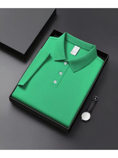 Men's Summer Polo Shirts Custom Logo Short Sleeve Casual Tees