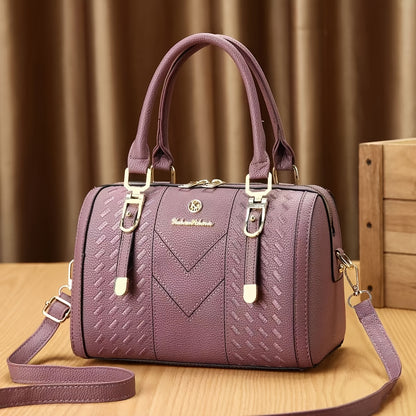 Elegant Faux Leather Tote Bag for Women with Large Capacity