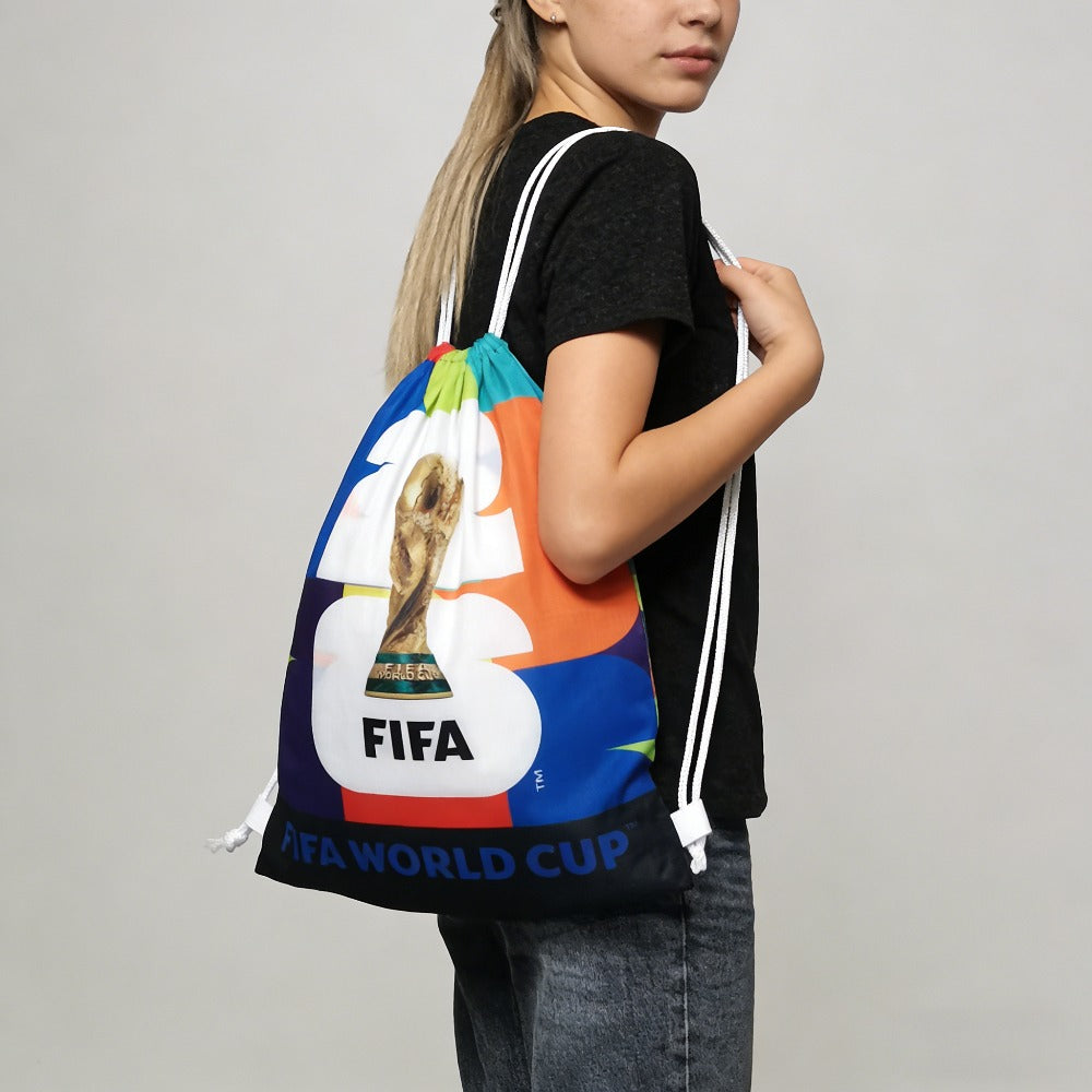 2026 FIFA World Cup Drawstring Bag - Lightweight Oxford Backpack