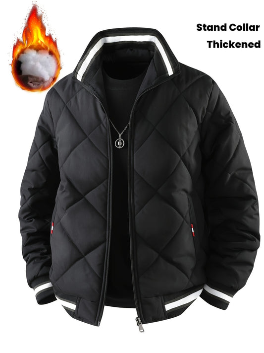 2025 New Winter Men's Sports Jacket, Fashion Casual Thickened Stand Collar Youth Trendy Outerwear