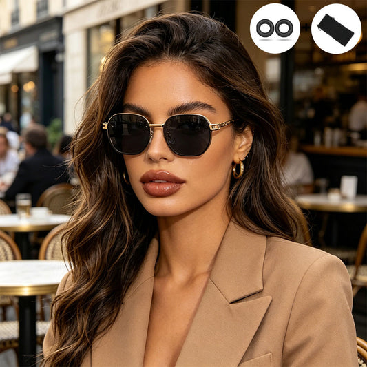 Unisex Retro Small Square Sunglasses with UV400 Protection