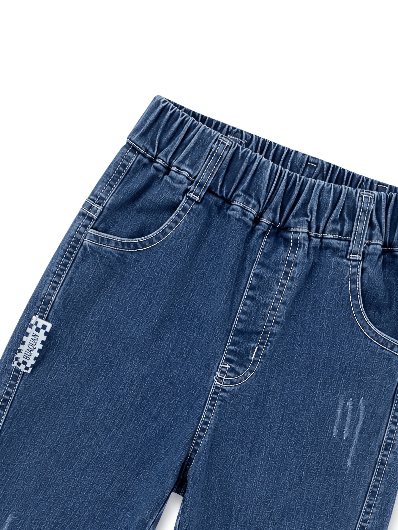 Boys' All-Season Loose Fit Straight-Leg Casual Jeans