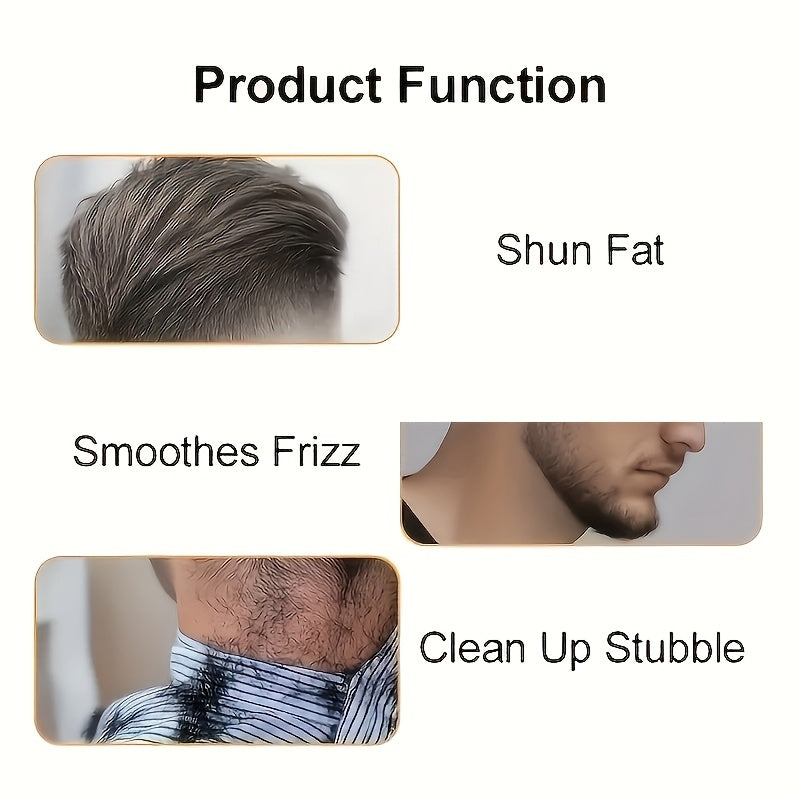YAIAWISU Men's Cordless Electric Hair Clippers & Beard Trimmer with LCD Screen, USB-Rechargeable Cordless Grooming Kit, T-Blade Trimmer with Guide Comb Suitable for Hair, Shaving, and Scalp Trimming - ayq