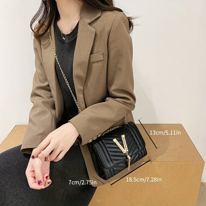 Women's Crossbody Bag, Quilted Purse with Sparkling Rhinestones in for Daily Casual Use