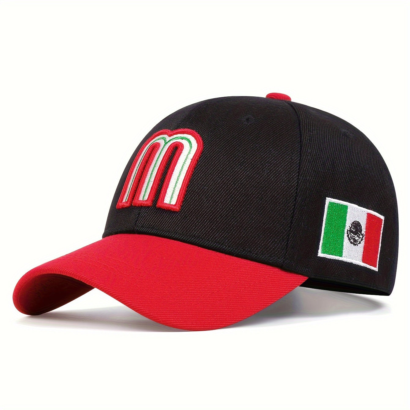 Mexico Flag Embroidered Baseball Cap Lightweight Casual Hat