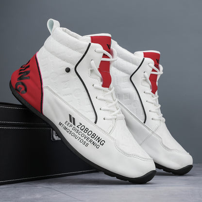 Men's Casual Mid-Top Sneakers Boots Vintage Style All-Season