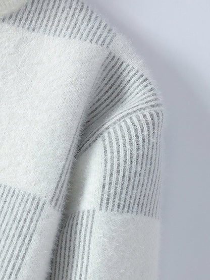 New Men'S Autumn And Winter Pullover Sweater with a Round Neck for Warmth, Knit