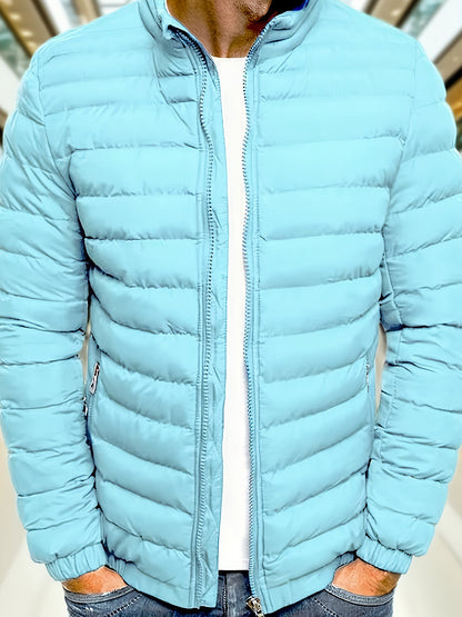 Men's Casual Zipper Hoodie Jacket with Detachable Hood