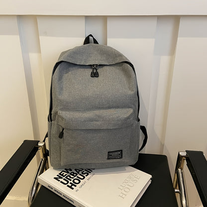 1pc Large Capacity Foldable Backpack - Lightweight Business Laptop Bag with Zipper Closure, Adjustable Shoulder Straps (Up to 50cm), Spacious Main Compartment - Durable Polyester Backpack for Men, Professionals, Students - Tr